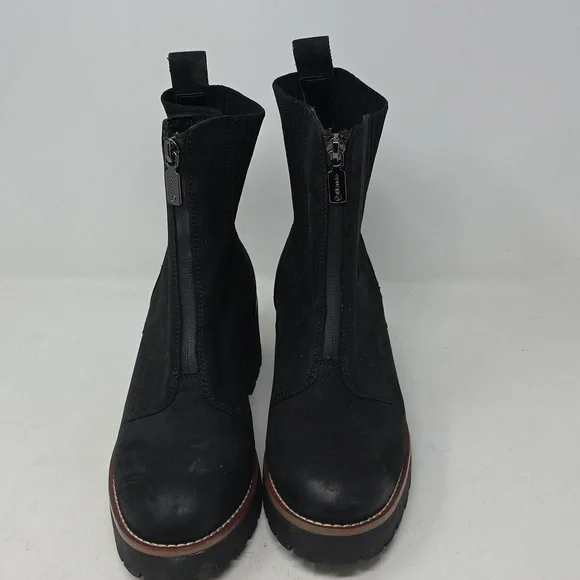 Blondo Demaria Black Ankle Boots with Chunky Heel Size 8 - Picture 2 of 6